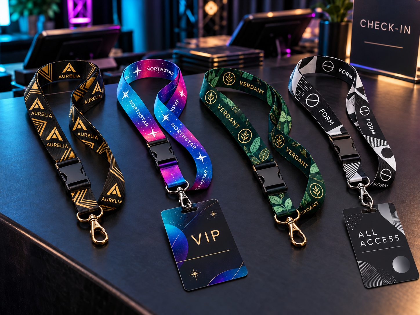 Printed photo booth event ticket strip mockups